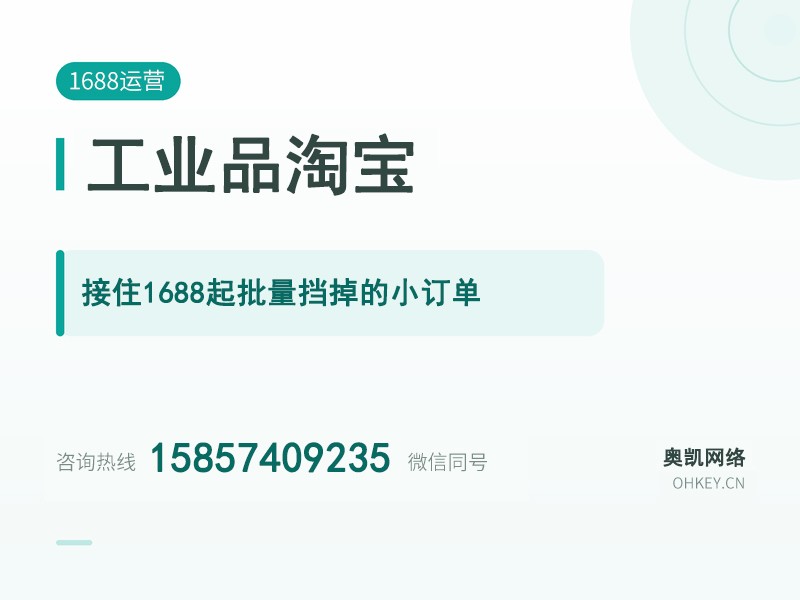 工业品淘宝（代运营 / 陪跑）